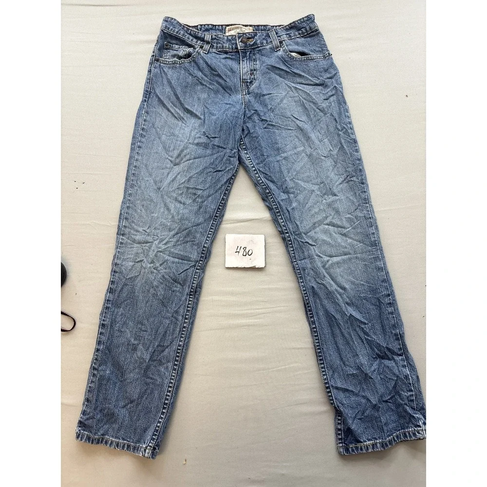 Levi Strauss Signature Womens Size 4 Short Straight Leg Mid Rise Stretch Jeans